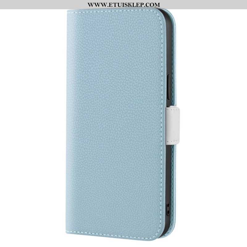 Etui Na Telefon do iPhone 14 Etui Folio Sztuczna Skóra Liczi